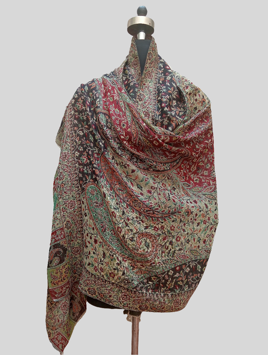 Multicolored Jamawar shawl