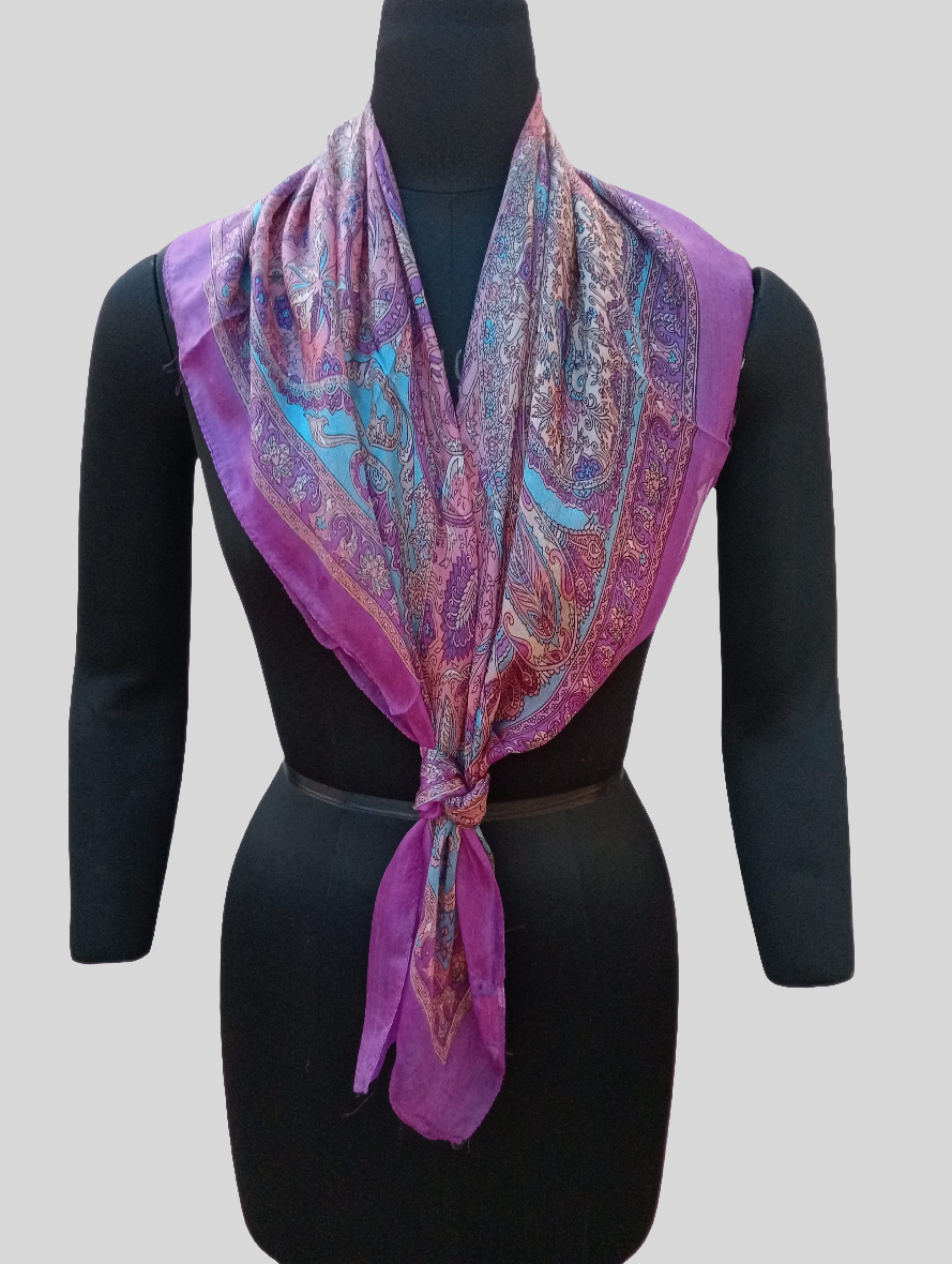 Pure silk scarf