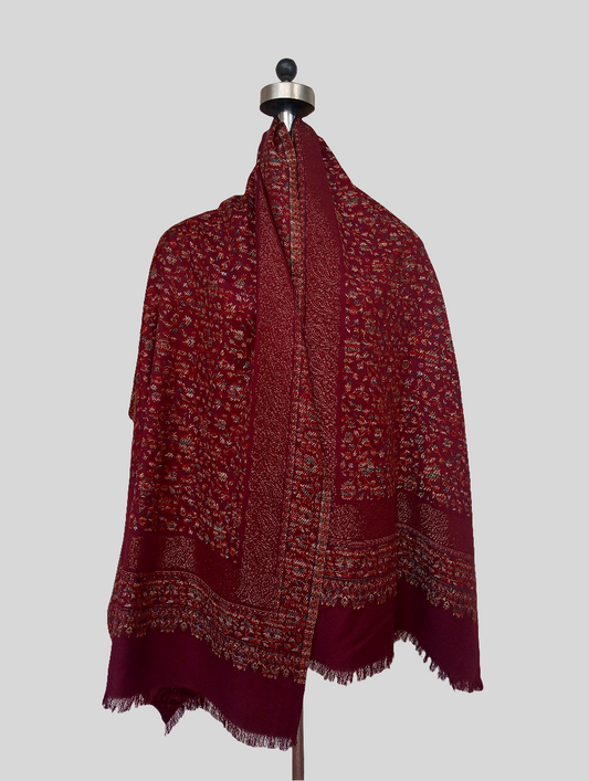 Pure wool jamawar stole