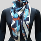 Pure silk scarf-abstract