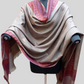 Self jacquard shawl with woven jamawar double border