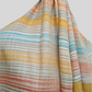 Pure pashmina stripted multicolored shawl