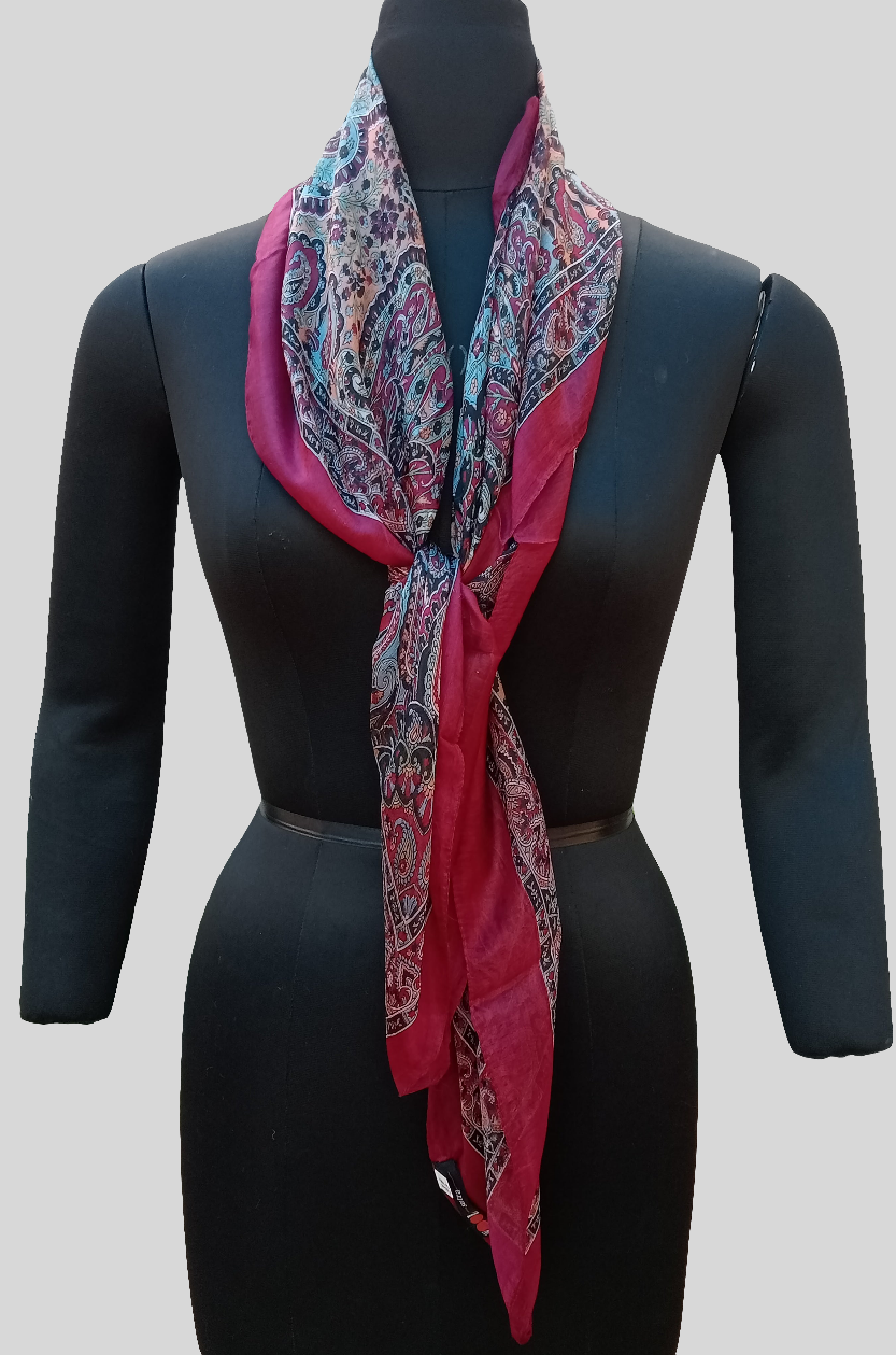 Pure silk scarf