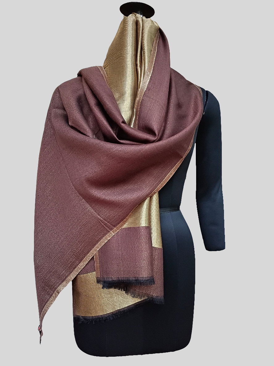 Ladies zari reversible stole