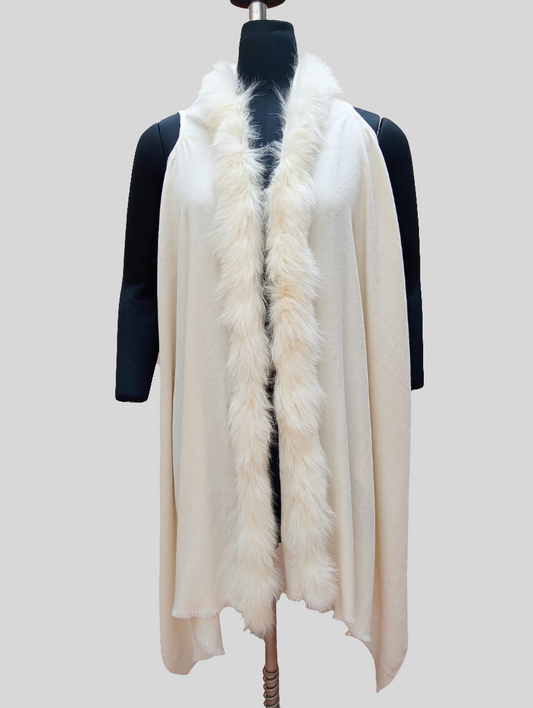 Cashmere fox fur jacket