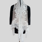 Super Fine wool velvet Applique work lace jacket