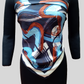 Pure silk scarf-abstract