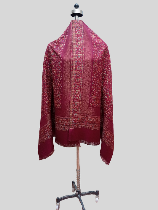 Pure wool jamawar stole