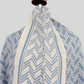 Silk wool Geometric design reversible stole