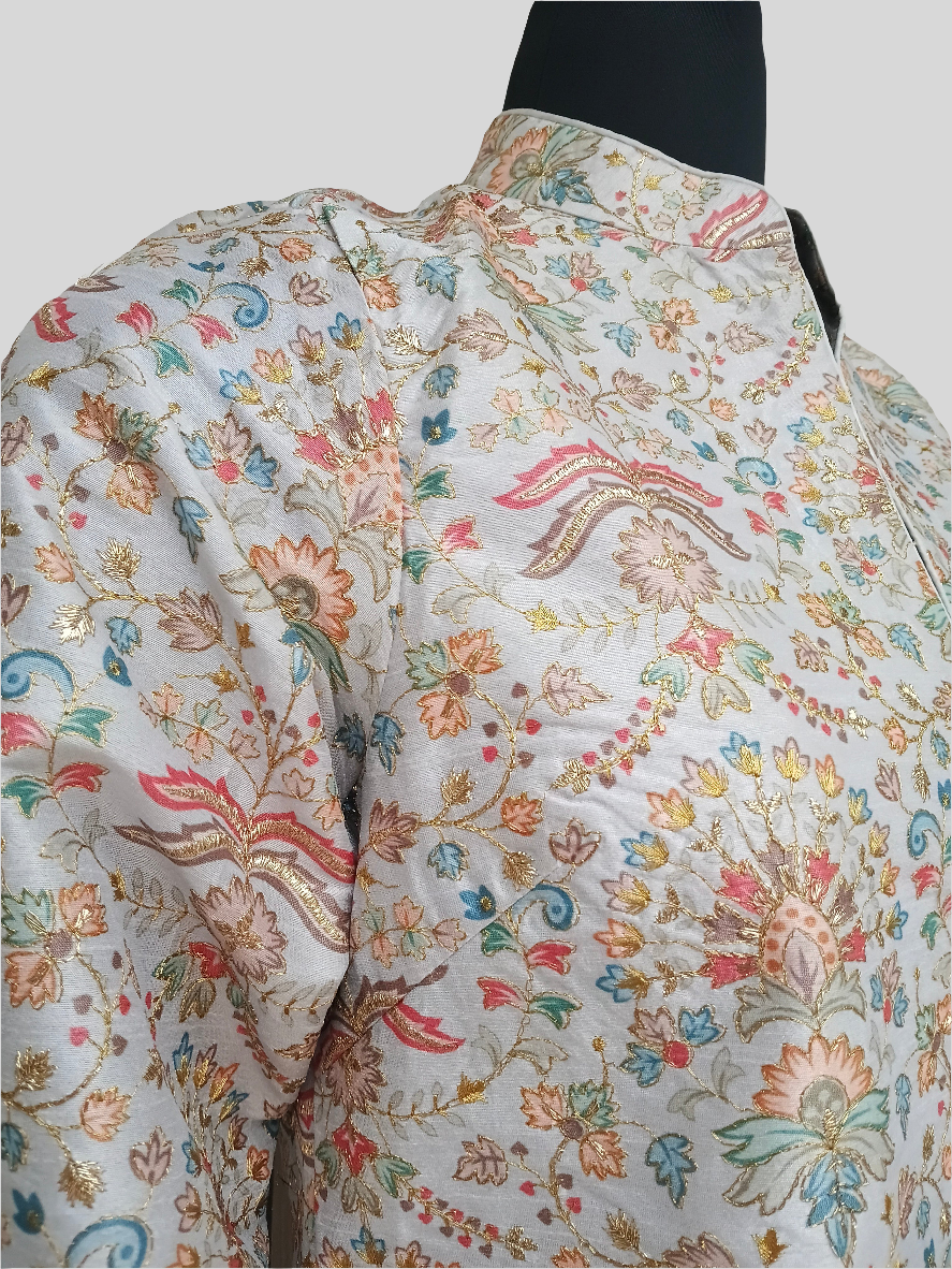 Kalamkari silk embroidered jacket