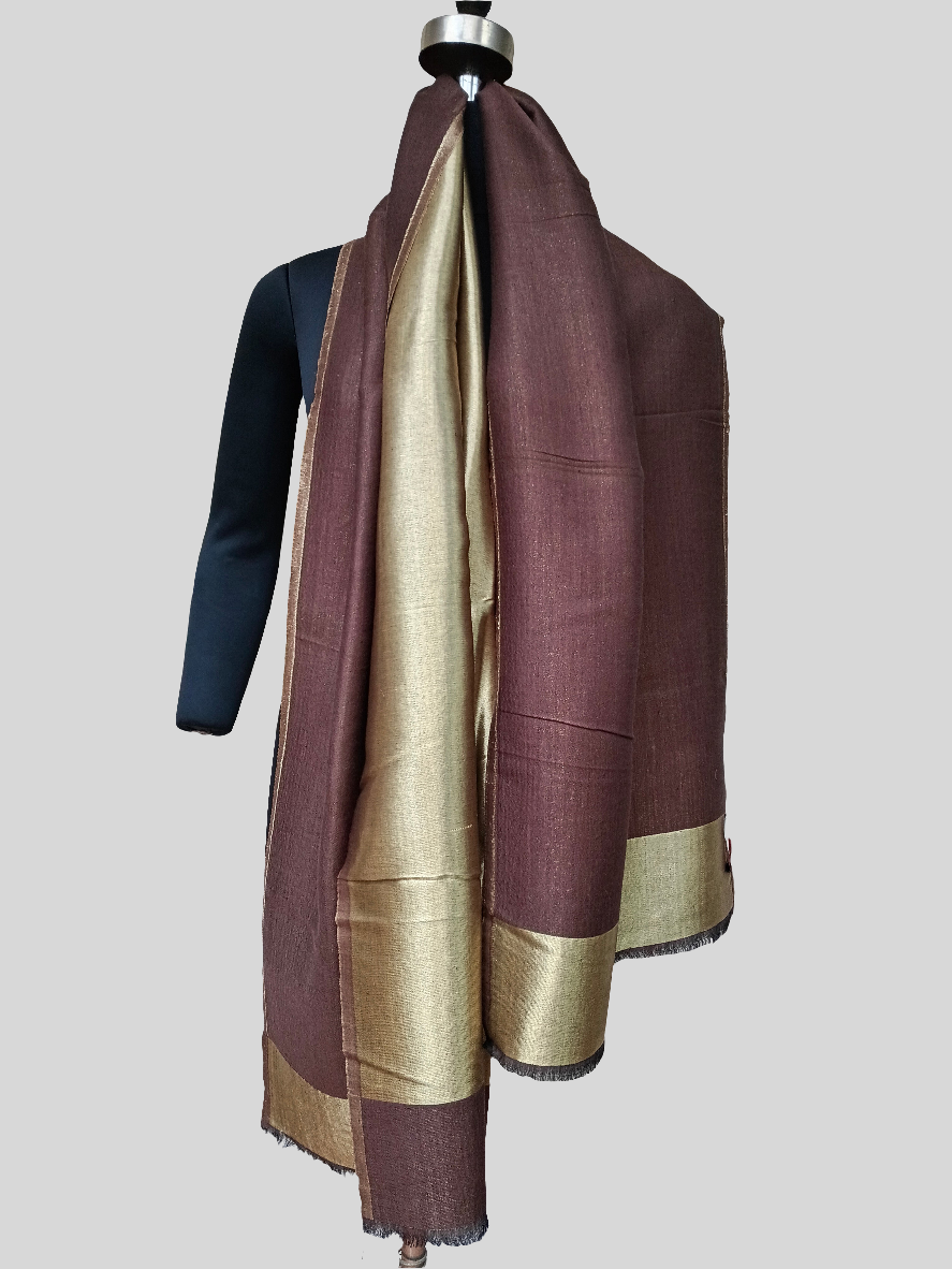 Ladies zari reversible stole