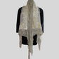 Super Fine wool velvet Applique work lace jacket