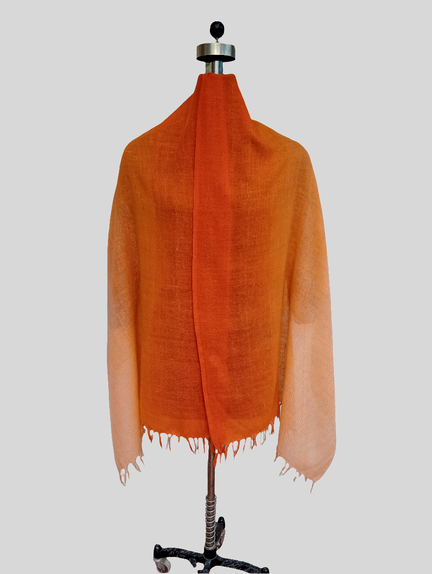 Wool ombré stole