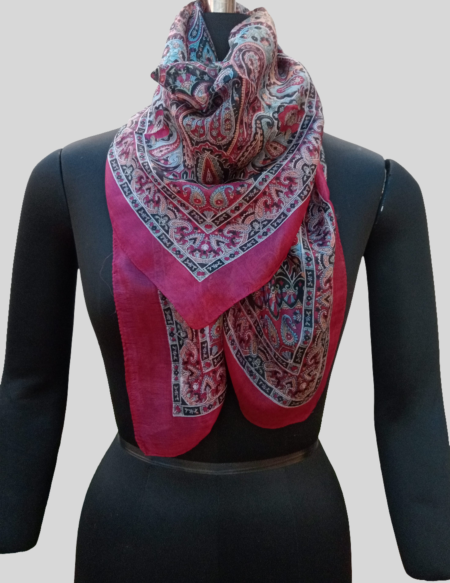 Pure silk scarf