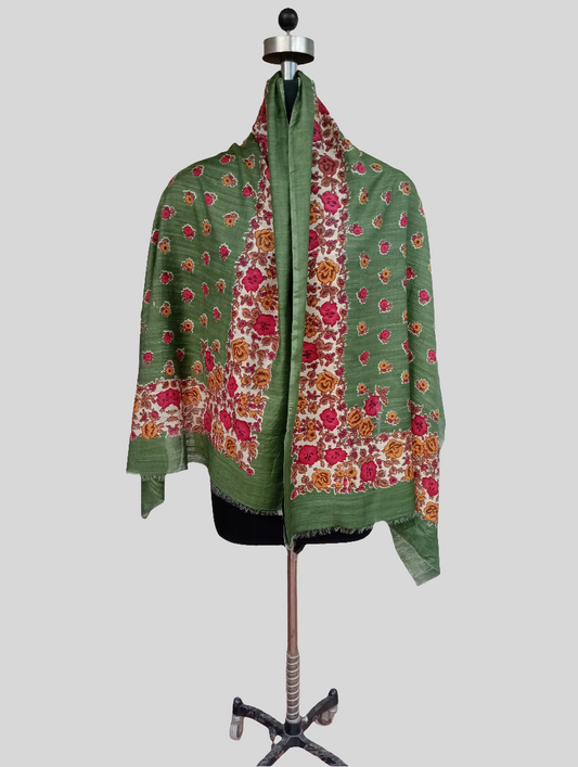 Khadi silk degital printed stole