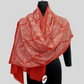 Red embroidered Stole