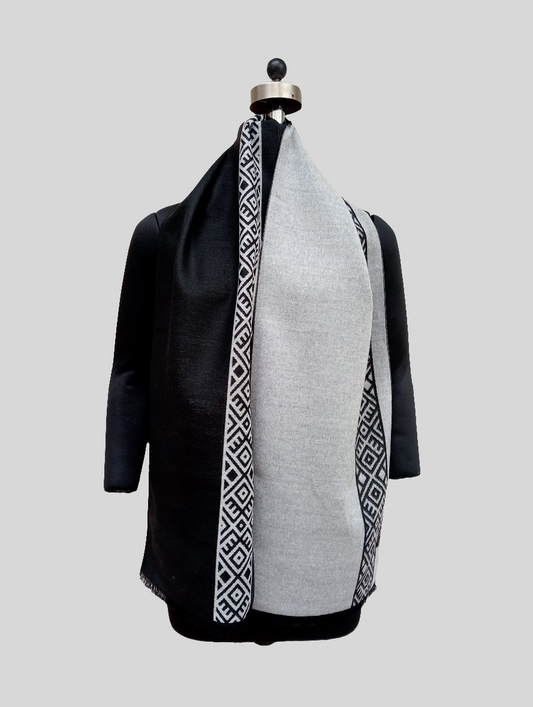 Silk wool stole