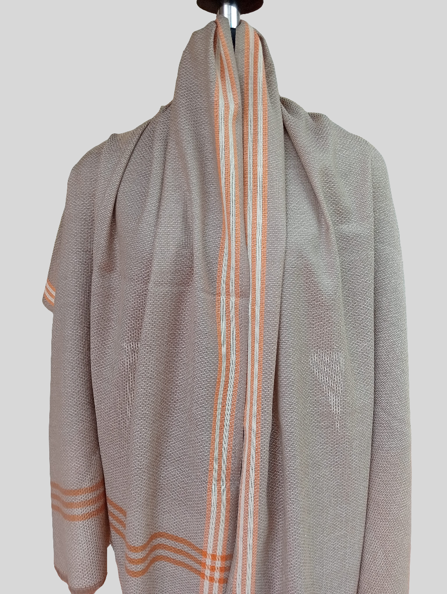 Ladies beige Stripe stole