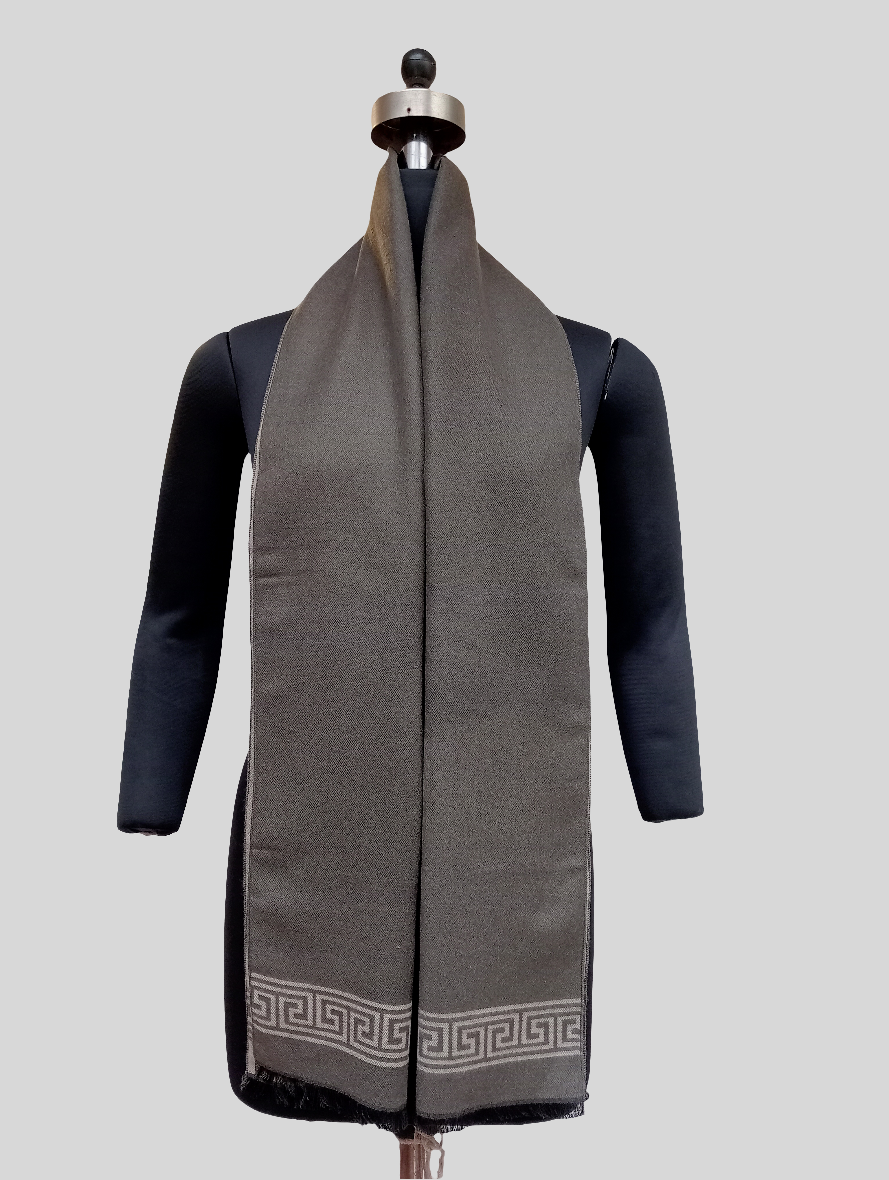 Silk wool reversible stole