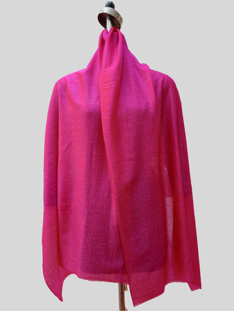 Pure cashmere lurex stole