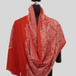 Red embroidered Stole