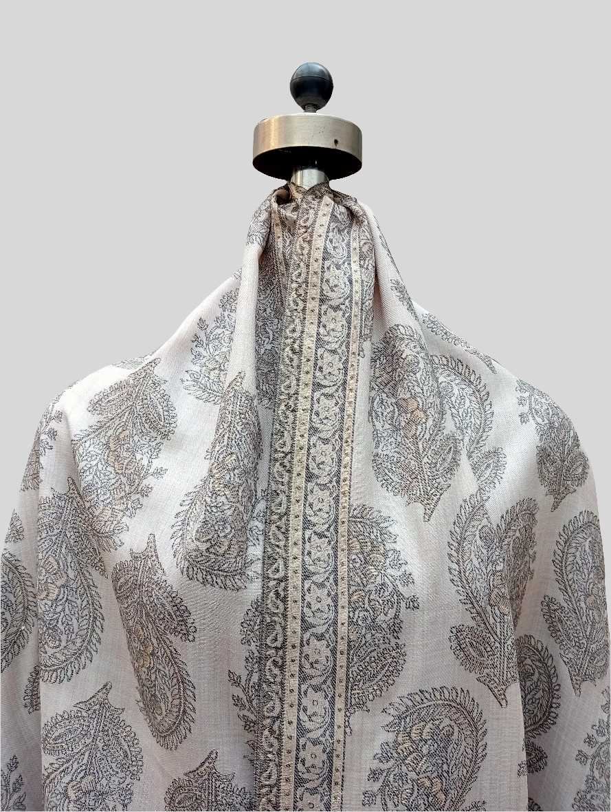 Woven jamawar shawl