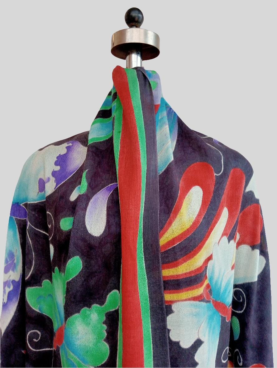 Butterfly Hand Painted Stole