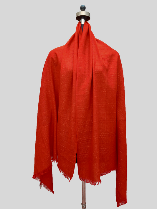 Pure wool stiched shawl