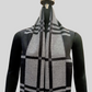 Reversible silk wool stole