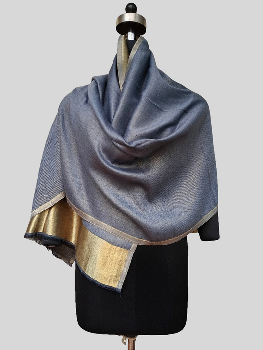 Ladies zari reversible stole