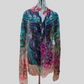 Peacock digital print chiffon stole