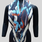 Pure silk scarf-abstract