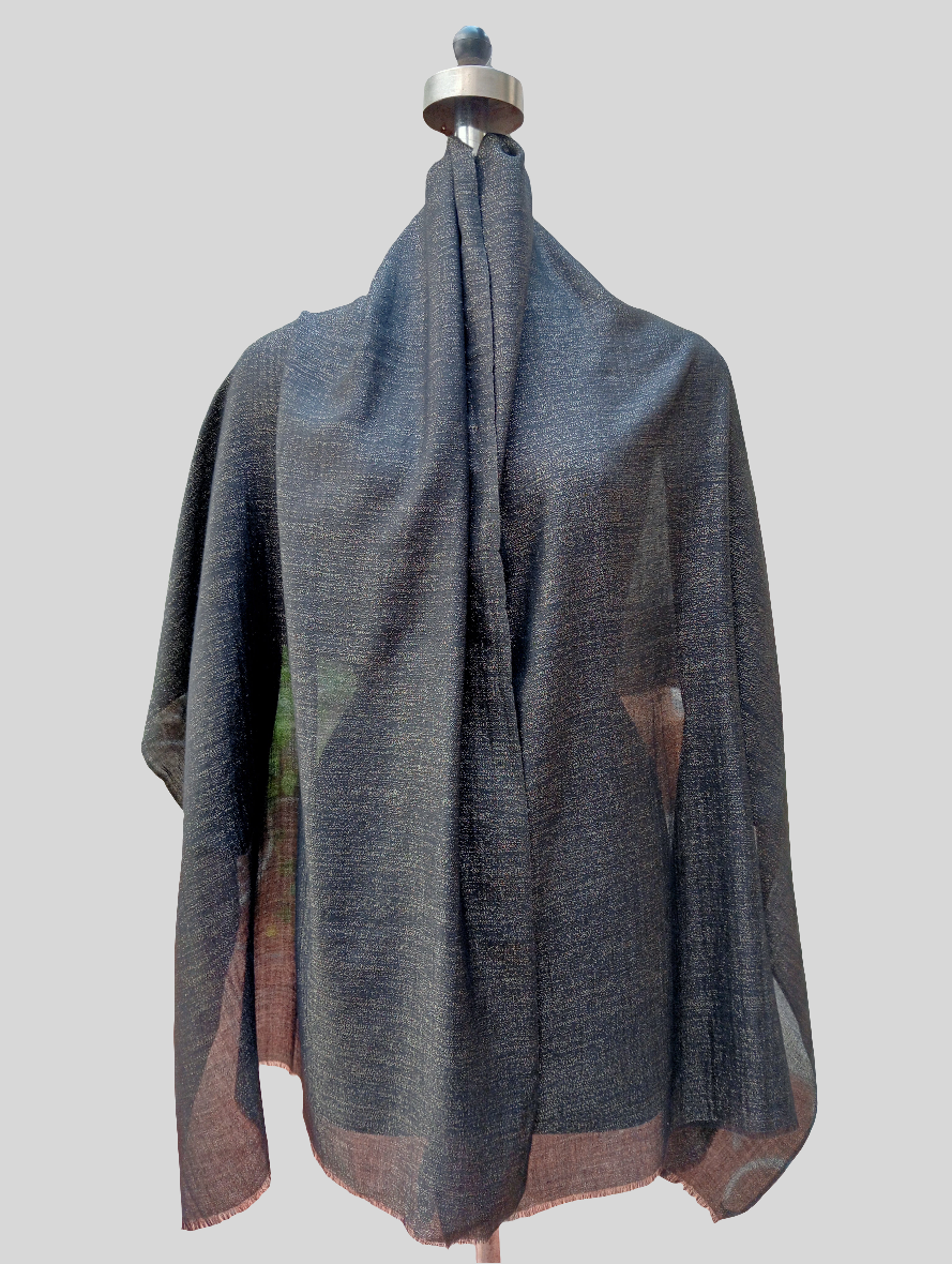 Ladies Pure cashmere lurex stole