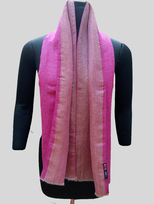 Zari reversible scarf - pink