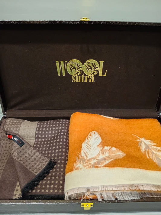 Men’s silk wool + ladies Silk wool stoles