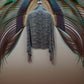 Peacock feather showl