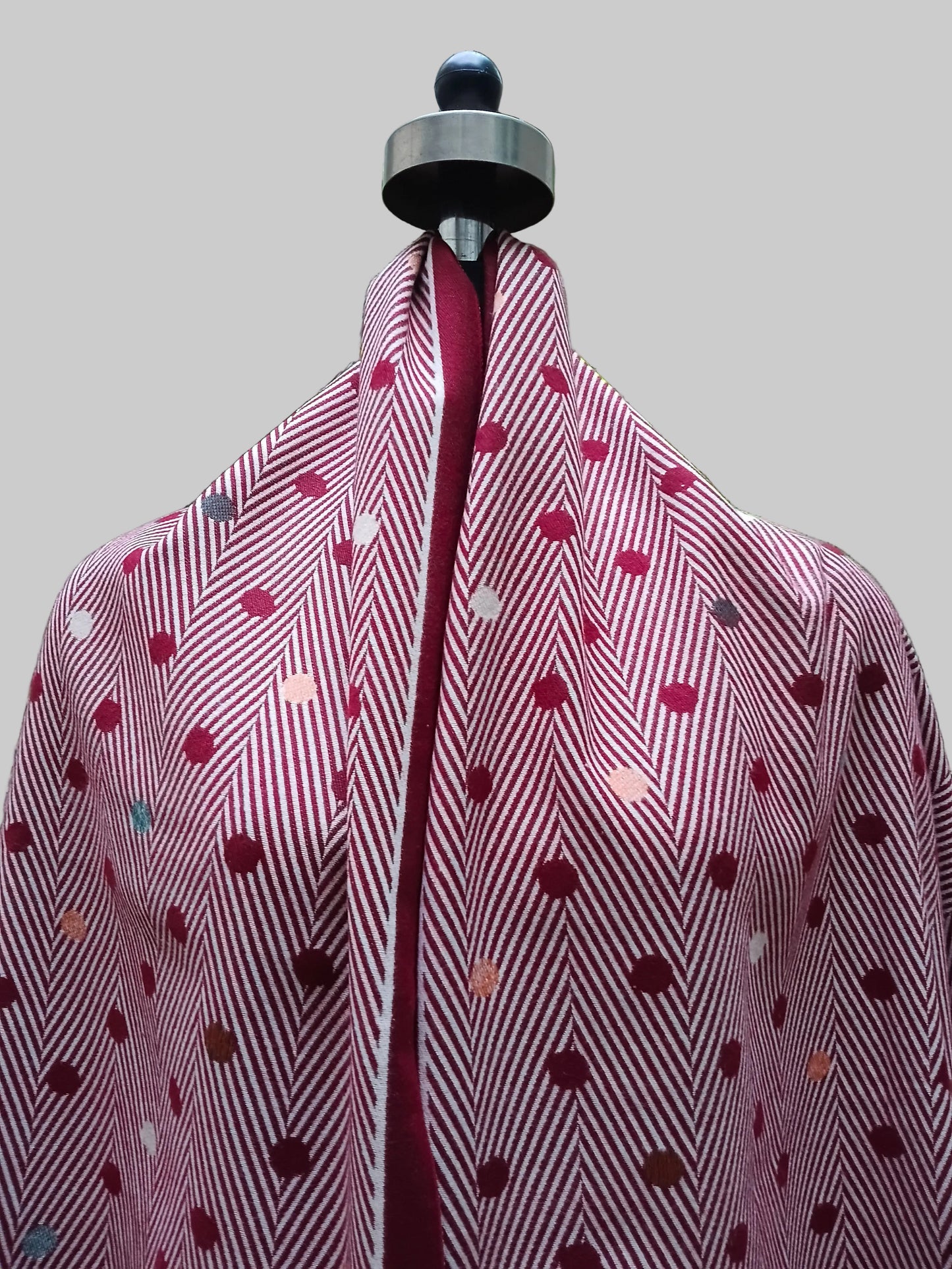 Silk Wool dot design ladies stole