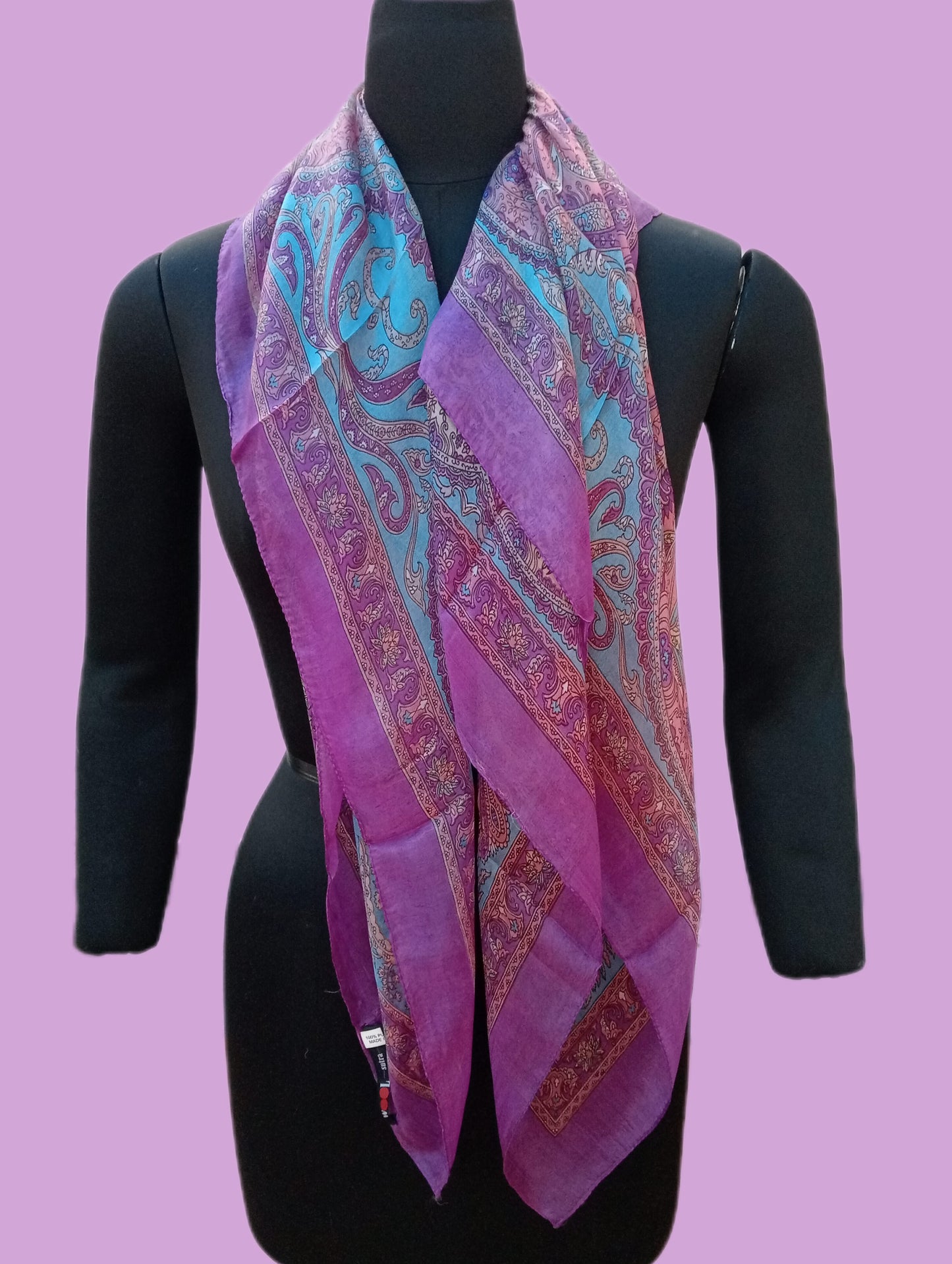Pure silk scarf