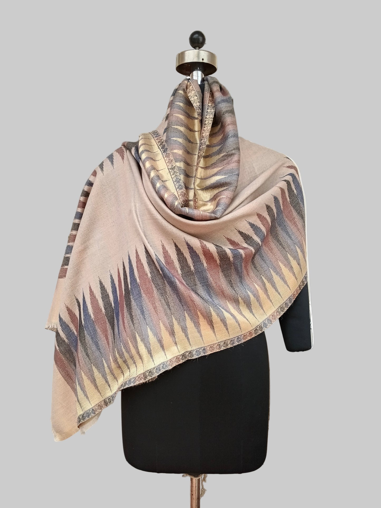 Ikkat design ladies stole