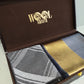 Men’s silk wool +ladies zari reversible stole Combo box