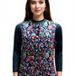 Sleeveless all over jamawar jacket