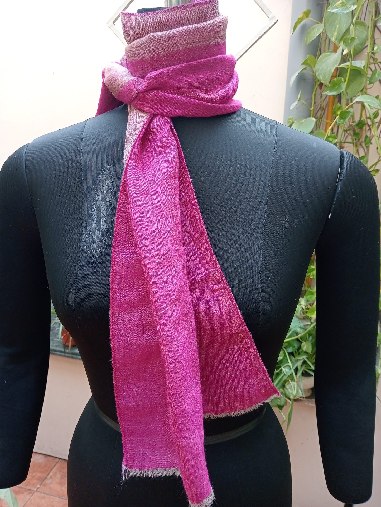 Zari reversible scarf - pink