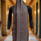 Silk wool dot design stole