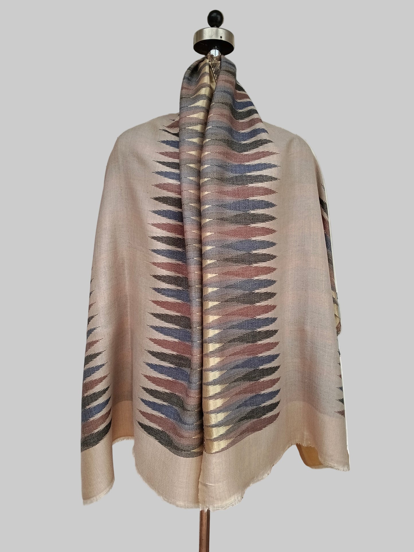 Ikkat design ladies stole