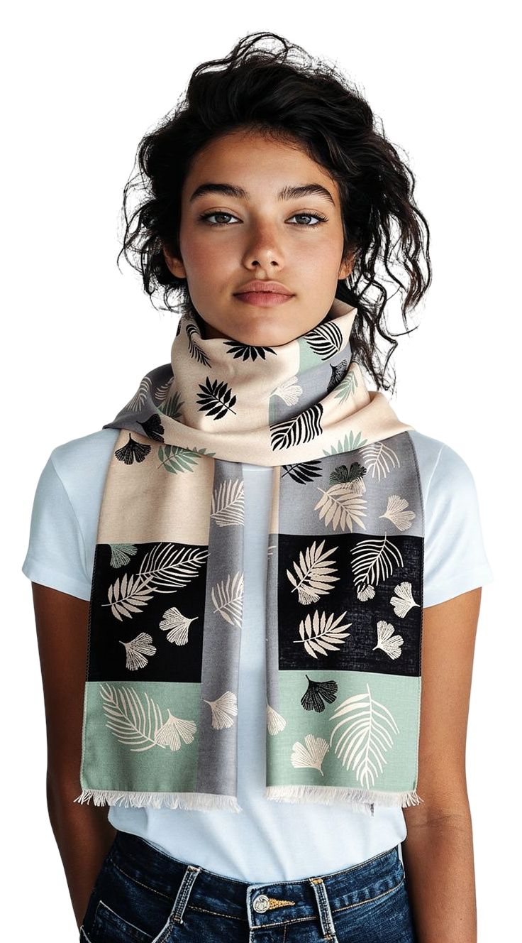 Ladies reversible wool stole