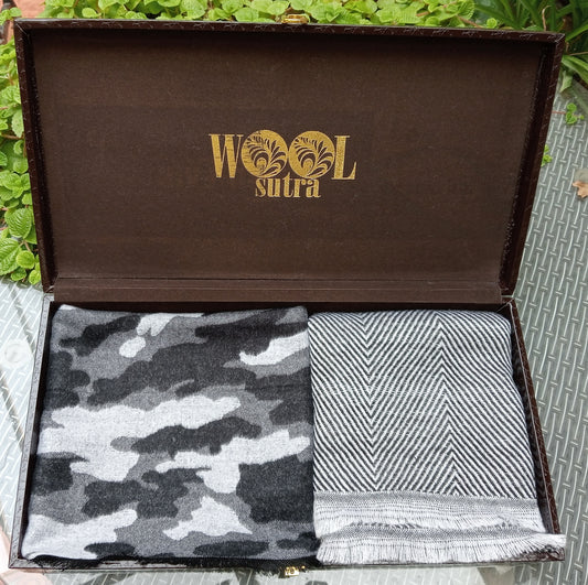 Combo box silk wool + unisex fine wool