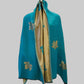 Ladies leaf design zari reversible stole
