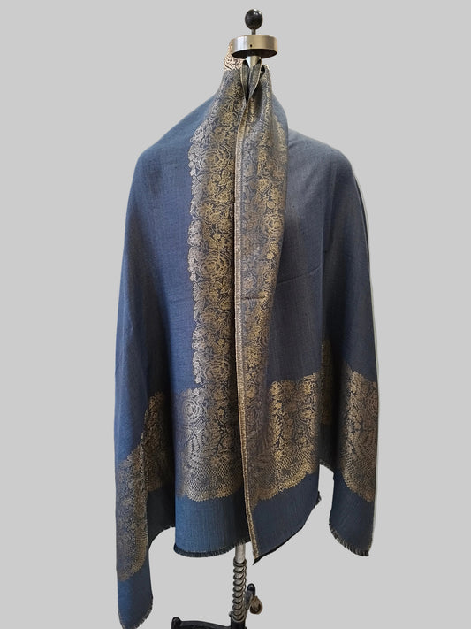 Ladies zari reversible stole