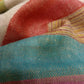 Pure pashmina horizontal stripes multicolored shawl