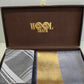 Men’s silk wool +ladies zari reversible stole Combo box